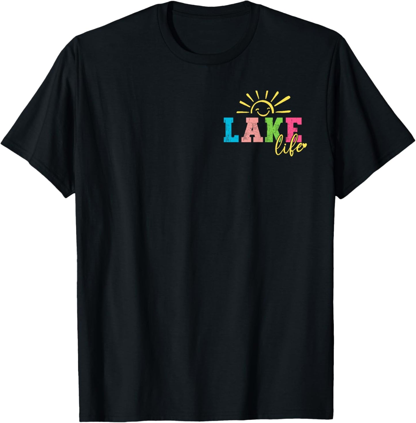 Lake Life Is The Best Life - Front and Back, Retro Lake Life T-Shirt