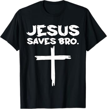 Jesus Saves Bro - Jesus Cross Vintage T-Shirt