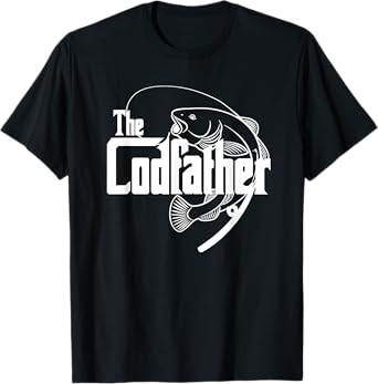 Codfather Cod Fishing Fisherman Angler Novelty Humor T-Shirt