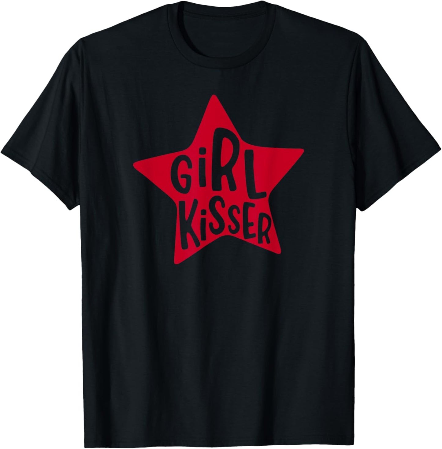 Retro Funny Girl Kisser Heart Love Lesbians LGBT Pride Month T-Shirt