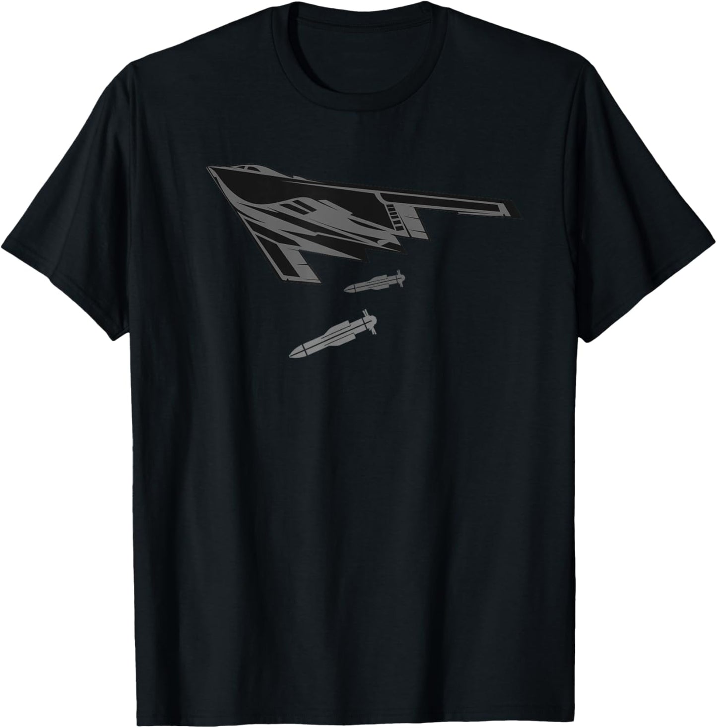B-2 Spirit Stealth Bomber dropping GBU-57 MOP Bombs T-Shirt