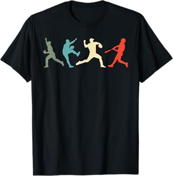 Baseball Vintage Catcher Pitcher Batter T-Shirt