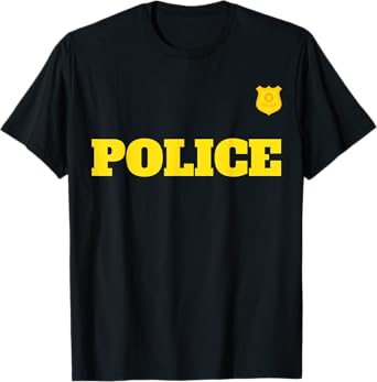 Halloween Policeman Costume Halloween Police Officer Costume T-Shirt