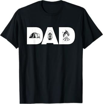 Dad The Camper Tent Camping Dad Father's Day Camper Gift T-Shirt