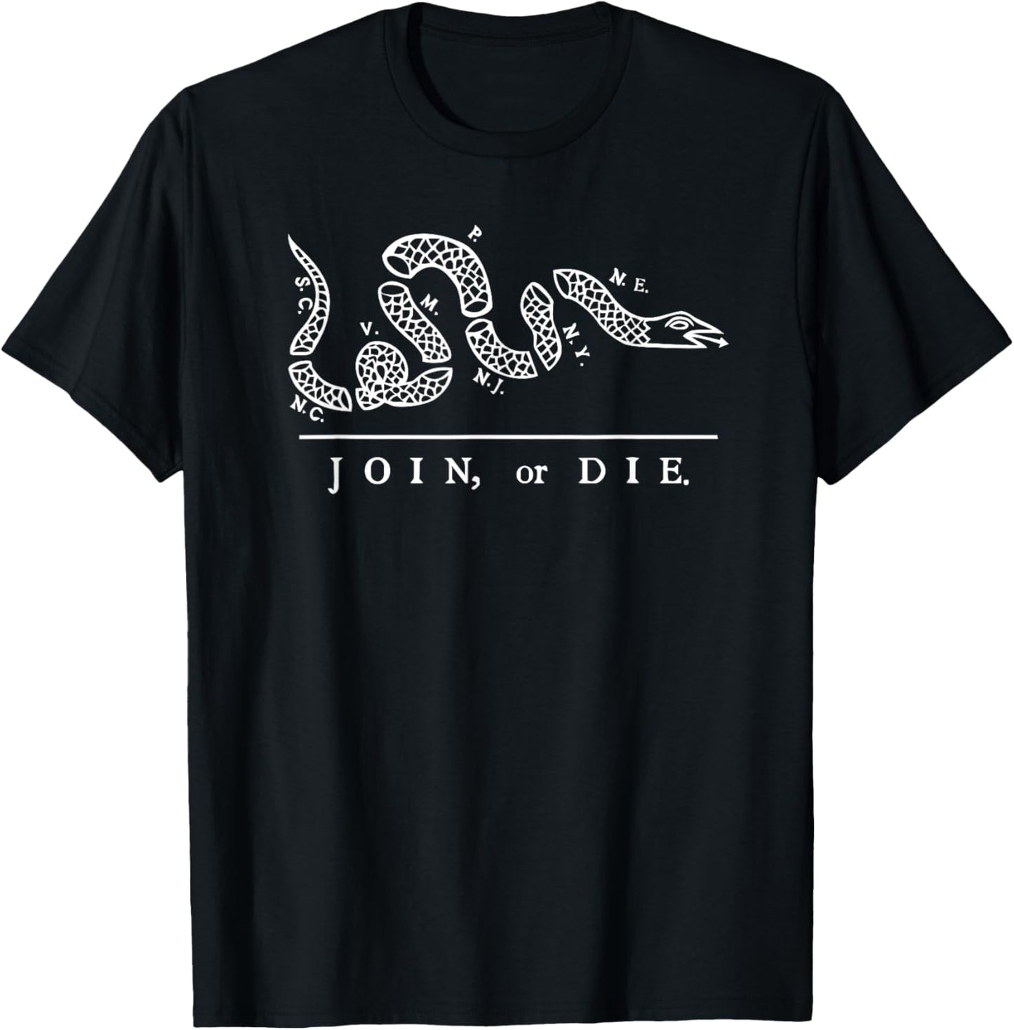 United States Thirteen Colonies Join or Die Snake T-Shirt