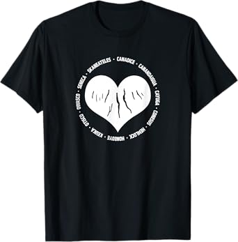 I Love The Finger Lakes New York Gift Heart with Lake Names T-Shirt