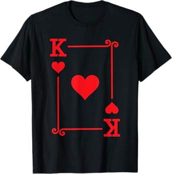 King Hearts Card Costume - Playing Cards - King Hearts T-Shirt
