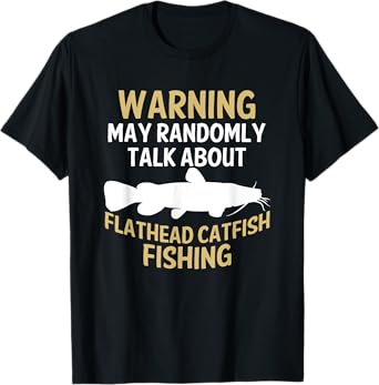 Flathead Catfish Fishing Graphic Freshwater Fish Graphic T-Shirt
