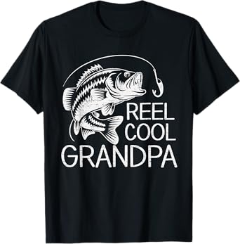 Reel Cool GRANDPA Fishing Fisherman Fish Lover Father's Day T-Shirt