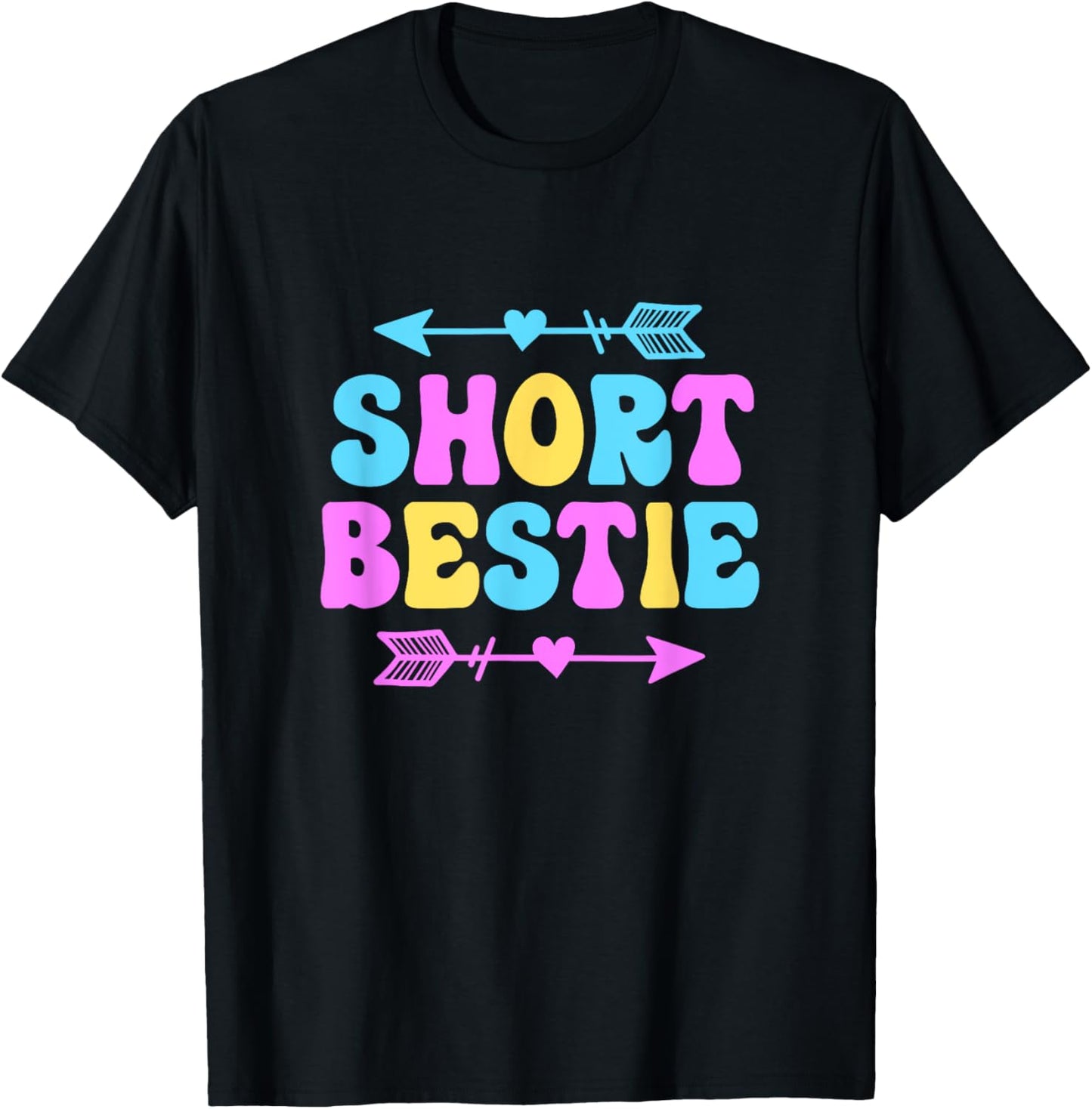 Best Friends Matching Short Bestie Tall Besties Squad Bff T-Shirt