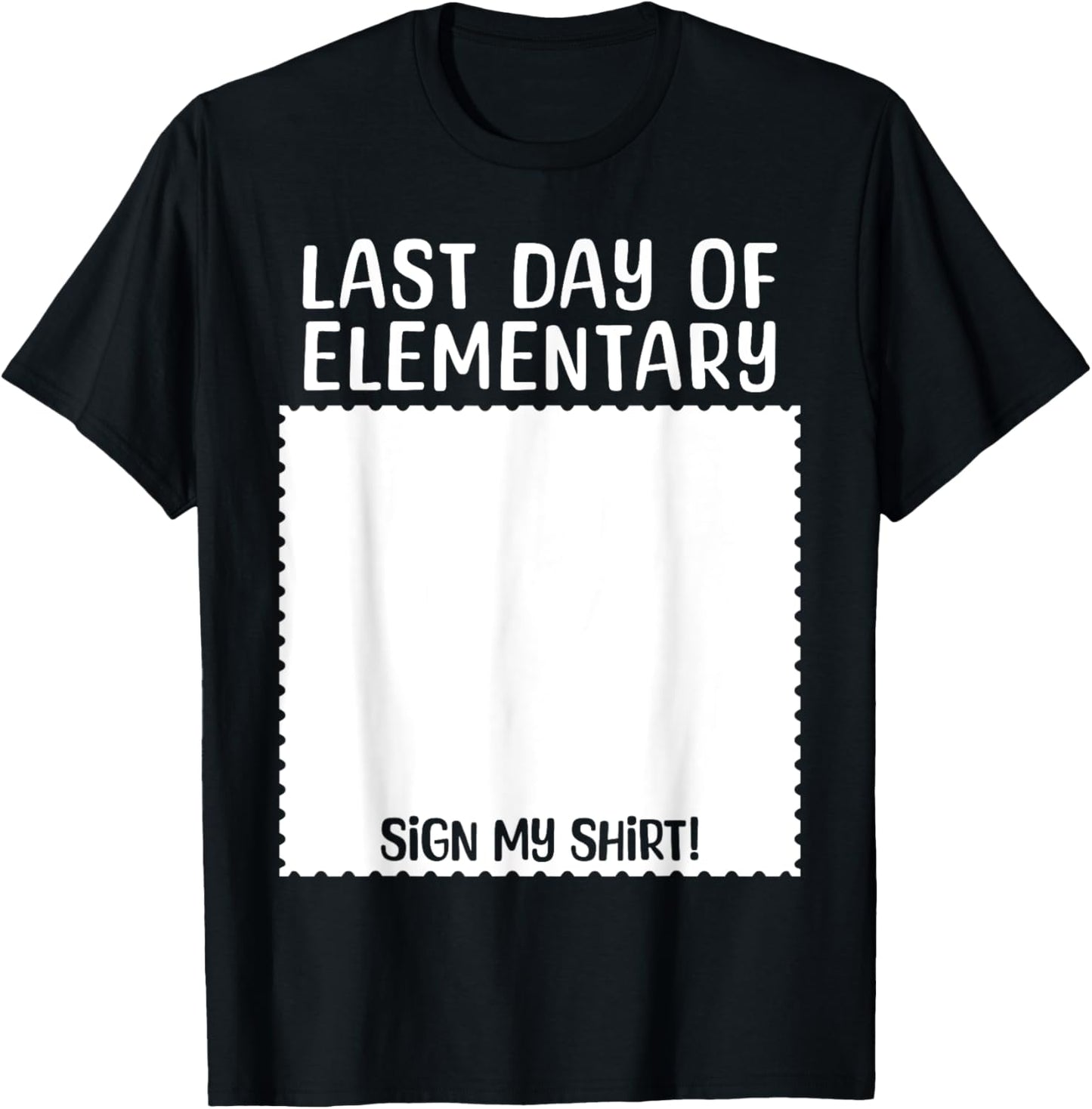 Bruh It's My Last Day of Elementary Funny Graduation Sign My T-Shirt