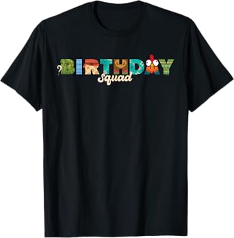 Disney Moana Letters "Birthday Squad" Birthday Party T-Shirt