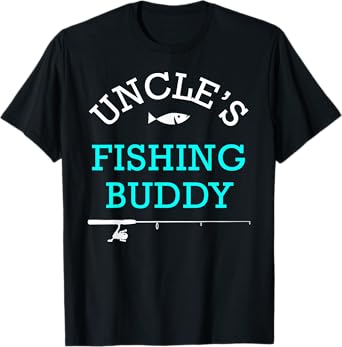 Uncles Fishing Buddy Shirt Cute Kids Gift T-Shirt