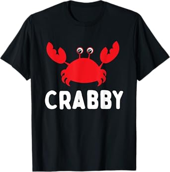 Crabby - Beach Sea Lover Crab Crustacean Animal Lover T-Shirt for Men Women