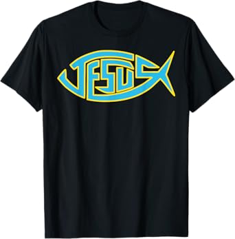 Jesus Fish - Ichthys Symbol - Christian Design For Teen T-Shirt