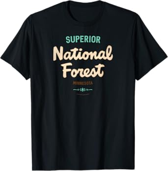 Superior National Forest Minnesota USFS Script Logo T-Shirt