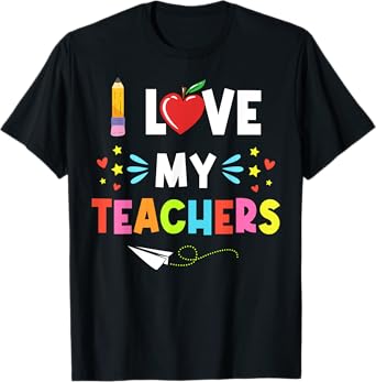 Teens Graduation I Heart My Teacher I Love My Teachers T-Shirt
