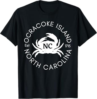 Ocracoke Island North Carolina Crab Beach Ocean Summer Men Women Kids T-Shirt