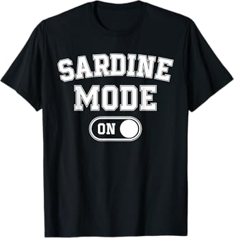 Sardine Mode On Costume Funny Sea Animal Gift Marine Fishing T-Shirt