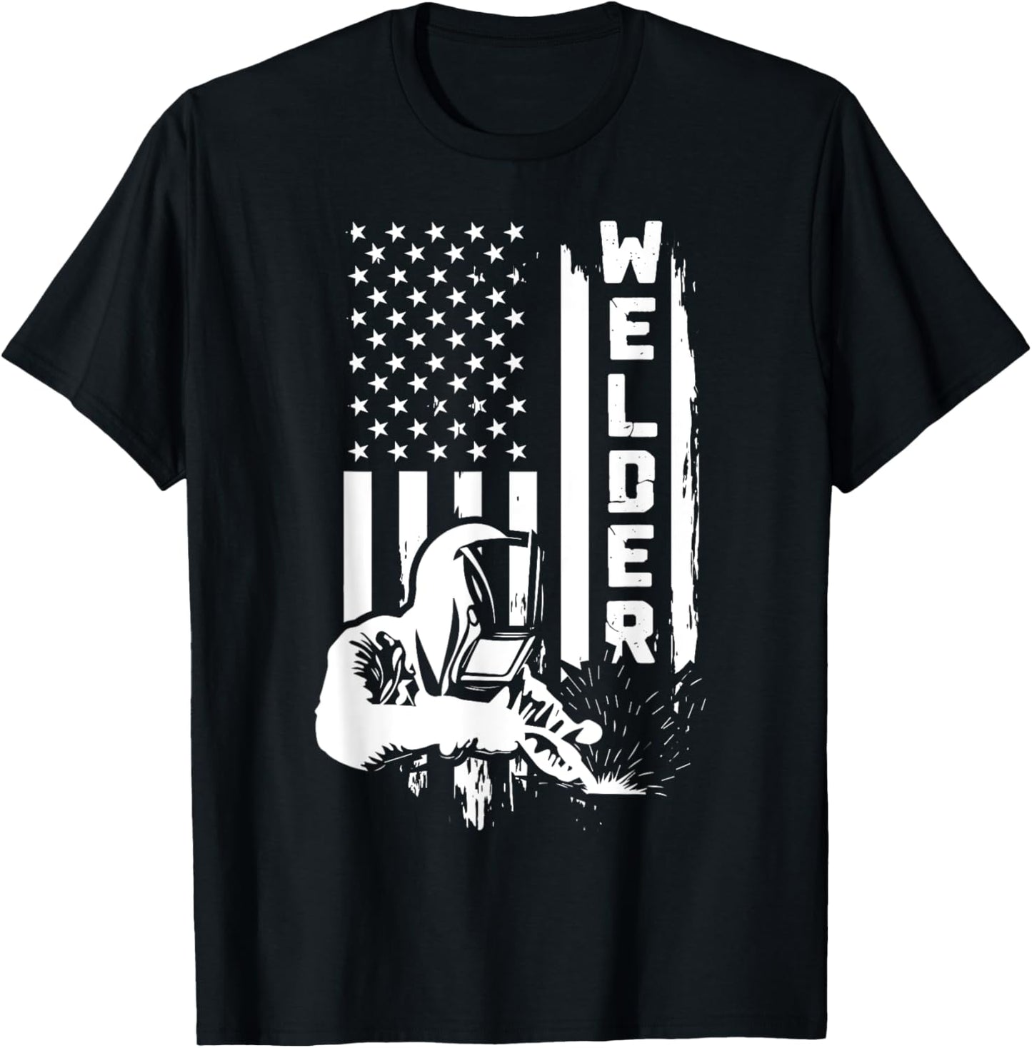 American Flag Welder Funny USA 4th of July Welding Job Lover T-Shirt