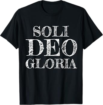 Soli Deo Gloria Five 5 Solas Christian Reformed T-Shirt