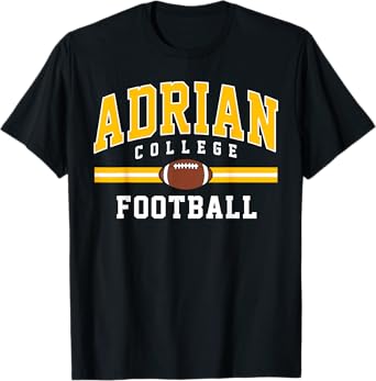 Adrian College Football Arch Vintage Design for Men Women T-Shirt