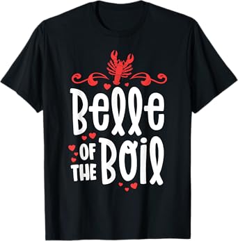 Crawfish Boil Shirt Women Belle Of The Boil Southern Cajun T-Shirt
