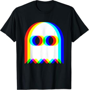 Funny Trippy Ghost Vaporwave Halloween Rave Party Funny T-Shirt
