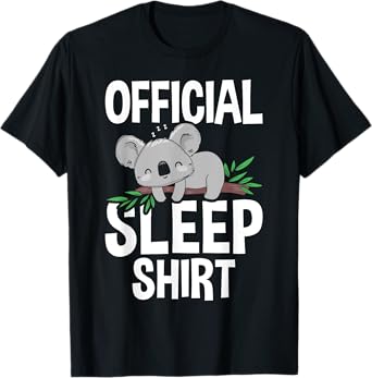 Official Sleep Pajamas Nightgown Koala Bear T-Shirt