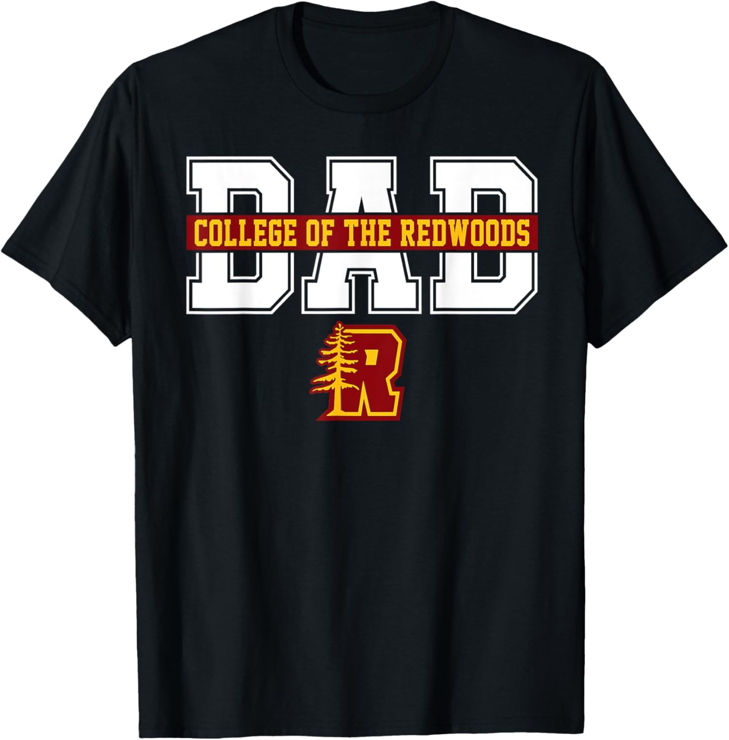 College Of The Redwoods Dad Father Arch Vintage Design Men T-shirt by TeeBrew