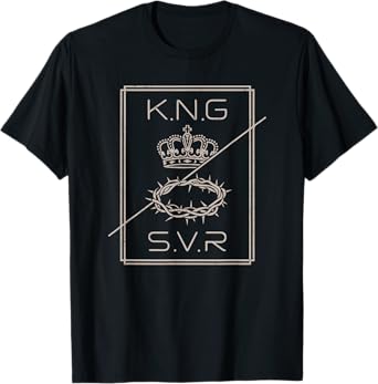 Jesus is King Savior Christian Men Teen Girl Youth Cute God T-Shirt