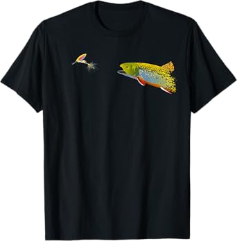 Fly Fishing Brook Trout Graphic For Fisherman T-Shirt