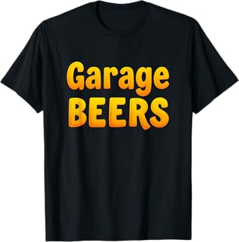 Retro Car Dad Garage Beers Fathers Day T-Shirt