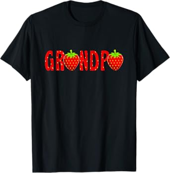 Funny Grandpa Strawberry Summer Fruit - Great Father's Day T-Shirt
