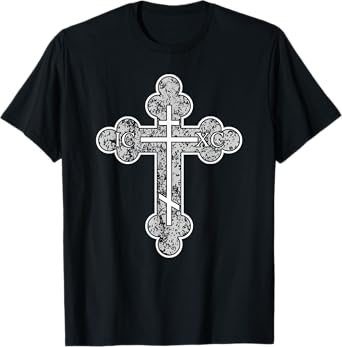 Cross Eastern Orthodox Christian ICXC Jesus Christ T-Shirt