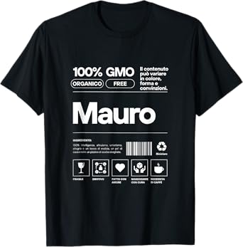 Mauro Shirt with Funny Text for Men and Boys T-Shirt
