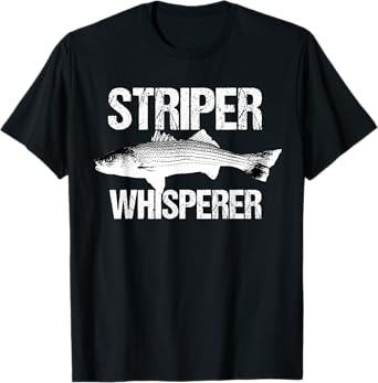 Striper Whisperer Cool Bass Fly Fishing Fish Fisherman Gift T-Shirt