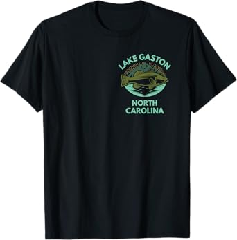 Lake GASTON North Carolina Trip Family Fishing Lake Camping T-Shirt
