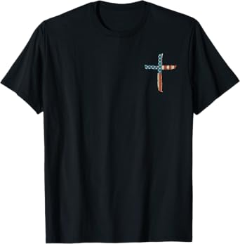 Stand For The Flag I Kneel For The Cross - Front and Back T-Shirt