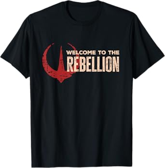 Star Wars Andor "Welcome to the Rebellion" Quote Rebel Logo T-Shirt