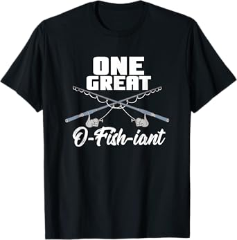 One Great O-Fish-iant Pun Fishing Lover Wedding Officiant T-Shirt