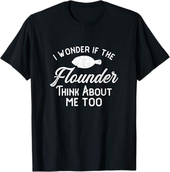 Funny Flounder Fishing Gigging T-Shirt T-Shirt