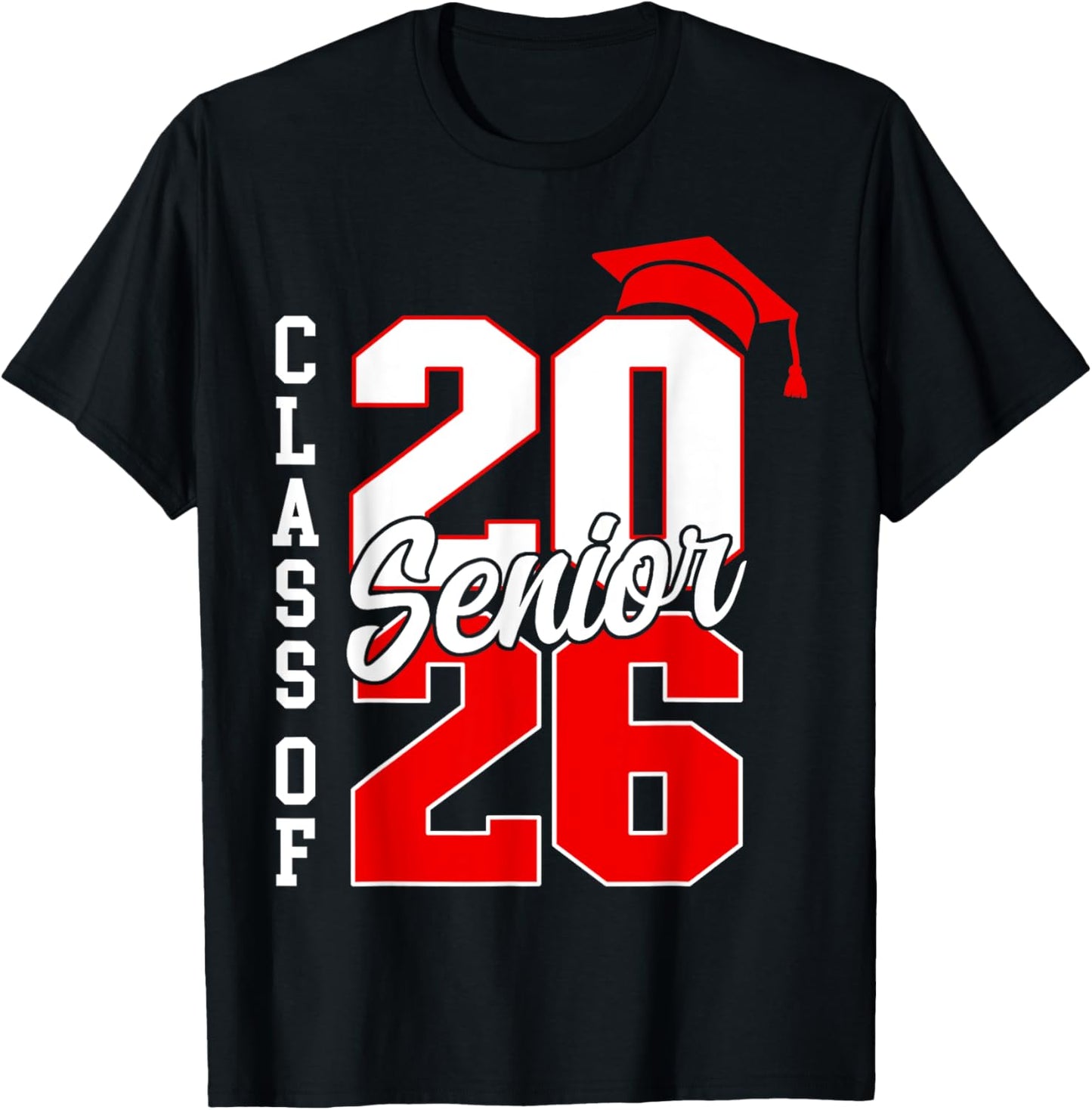 Senior 2026 Class Of 2026 Retro Graduation 2026 T-Shirt