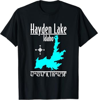 Modern Hayden Lake - Idaho T-Shirt