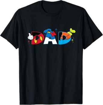 Disney Mickey Mouse and Friends Dad Father’s Day Birthday T-Shirt