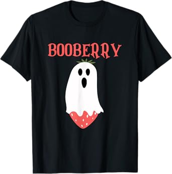 Booberry Ghost Strawberry Halloween Costume Women Men Kids T-Shirt