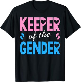 Gender Reveal Keeper of the Gender Gender Reveal Matching T-Shirt