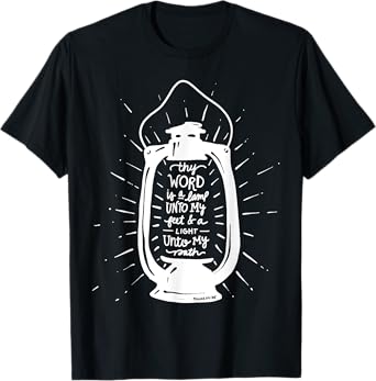 Thy Word is a Lamp Unto My Feet - Psalm 119 - Hand Lettered T-Shirt