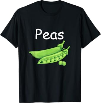 Funny Family Matching Halloween Costumes Peas and Carrots T-Shirt