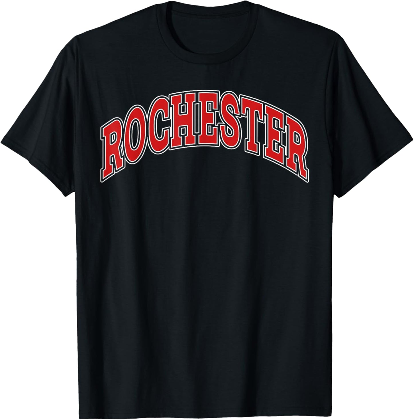 Rochester College Style Red Throwback Souvenir T-Shirt